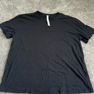 Lululemon Black Cotton T-Shirt, Size 12